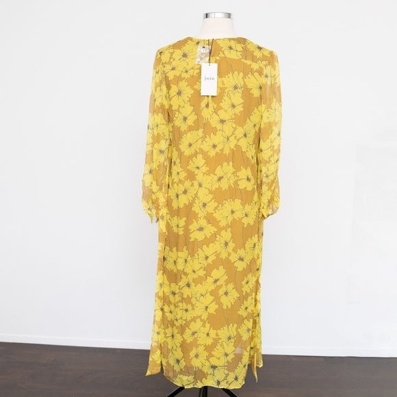 Joie Kaz Silk Floral Midi Dress - Picture 10 of 13